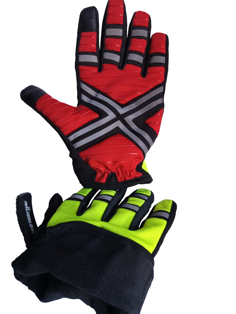 halti handschuhe HALTZGLOVES REFLECTIVE WINTER FLEECE DAYTIME FULL GLOVE, MEDIUM