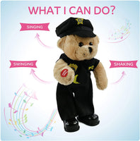 Singing Police Teddy Bear Dancing