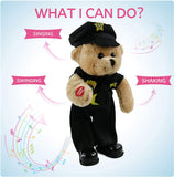 Singing Police Teddy Bear Dancing