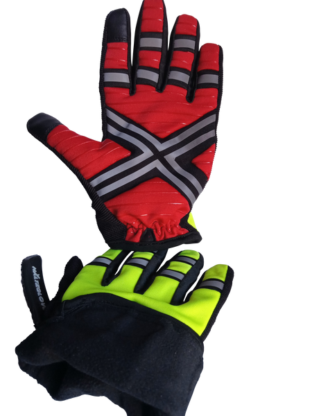 HALTZGLOVES REFLECTIVE WINTER FLEECE DAYTIME FULL GLOVE